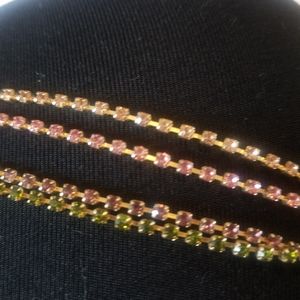 urban outfitters 4 strand multi colored choker